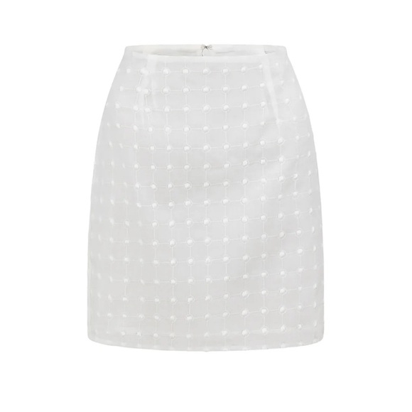 🔆 Sabo Skirt White Mini Skirt Crop Top Set - Size Small - Picture 5 of 5